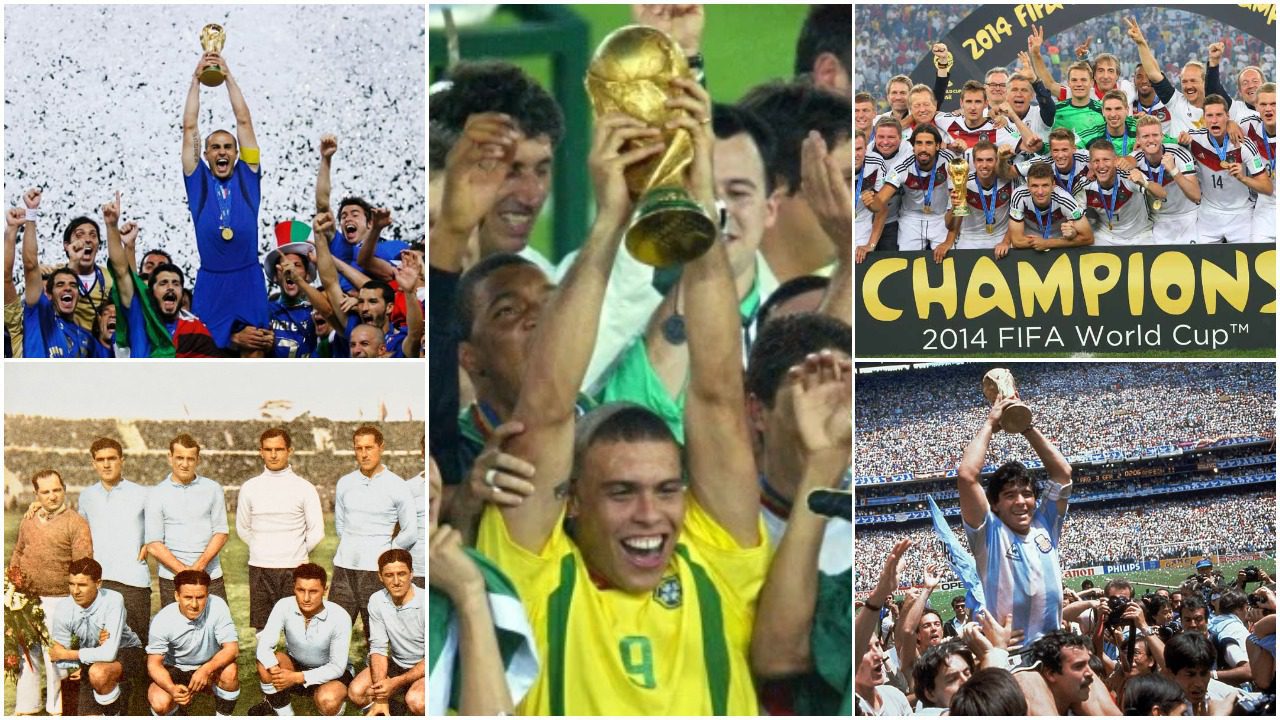 top 5 fifa world cup winning team